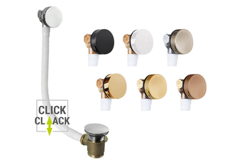 Vízfeltöltős, Click-Clack le- és túlfolyó kerek