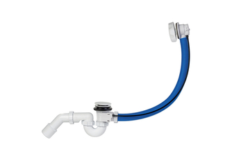 Normál automata le- és túlfolyó (ABS), szifonnal (60 cm) fehér színben