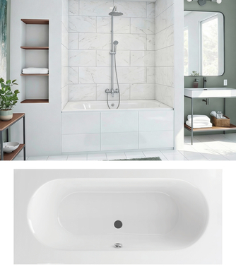 Flexa vágható egyenes akril kád