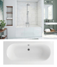 Flexa vágható egyenes akril kád