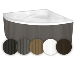 Everwood műanyag előlap sarok és aszimmetrikus kádakhoz (többféle színben)