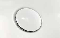 Fényes fehér és matt fekete lefolyó tető