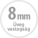 8 mm üveg