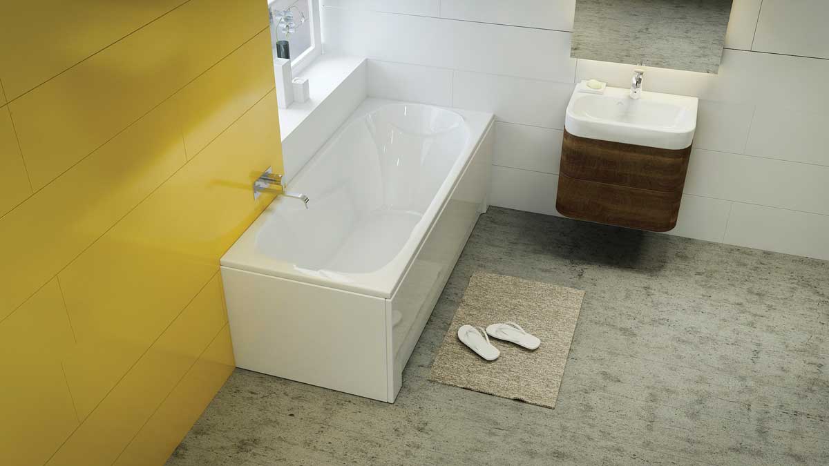 M-Acryl Sortiment egyenes akril fürdőkád