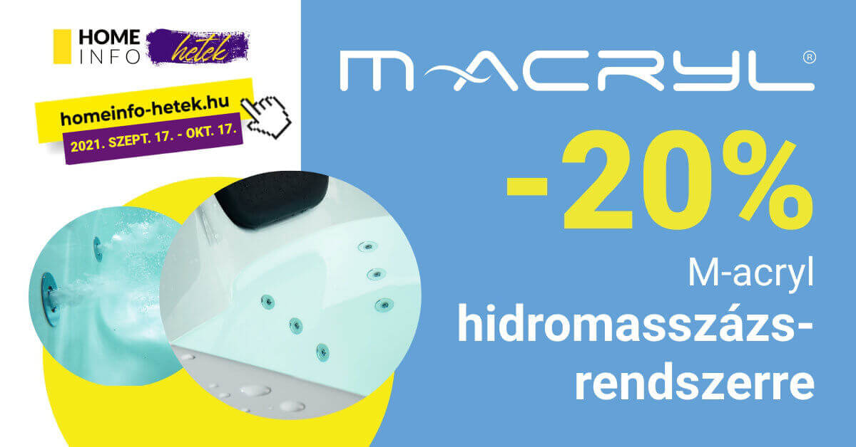 M-Acryl hidro 1200x628_1 M-Acryl hidromasszázs-rendszer akció homeinfo őszó