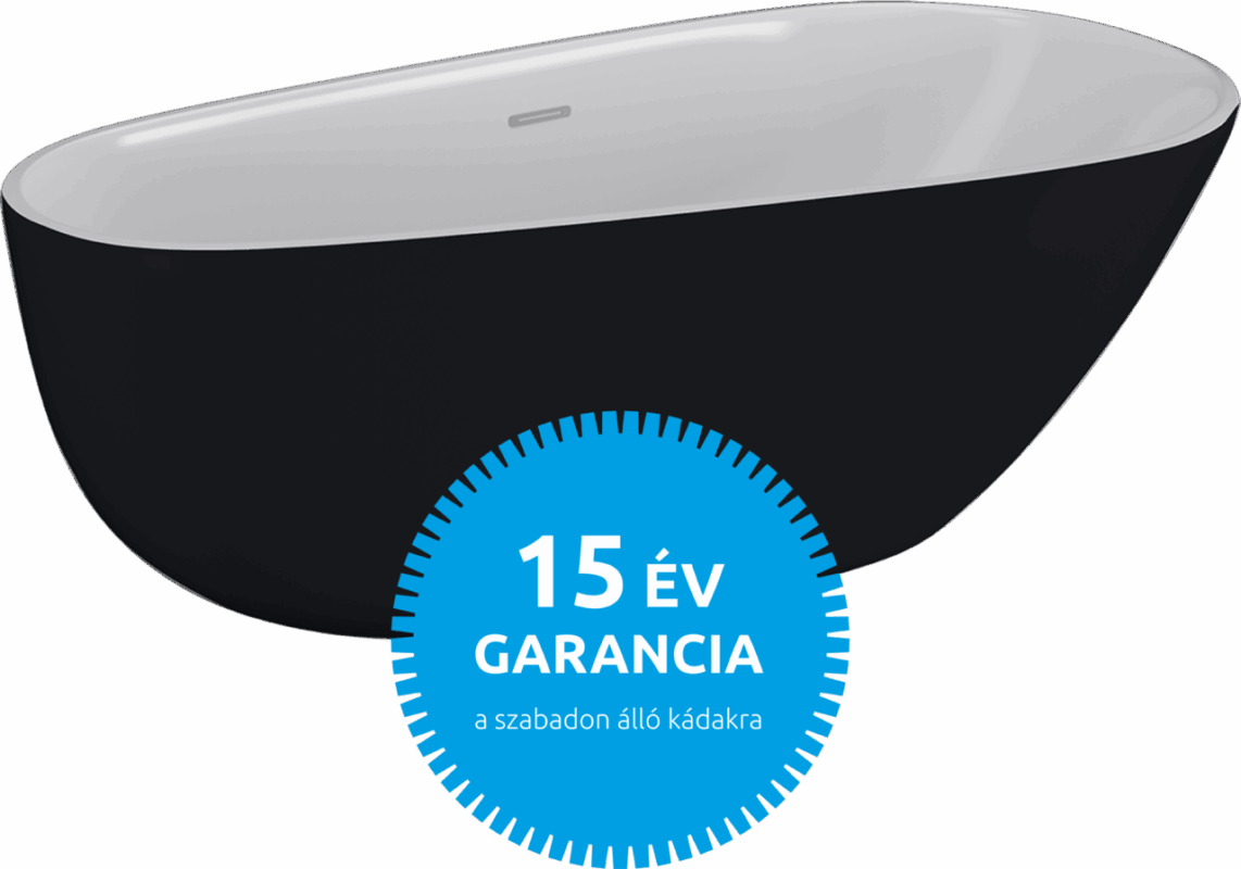 M-Acryl 15 év garancia szabadon álló kádakra