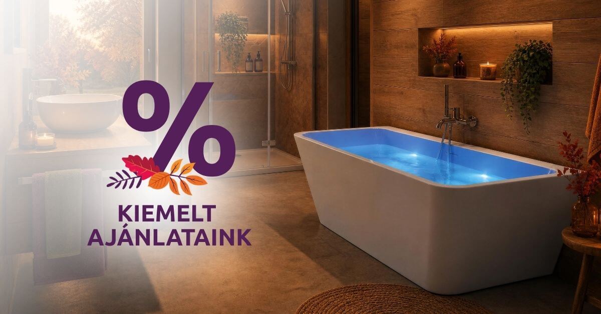M-Acryl év végi fürdőkád kedvezmények