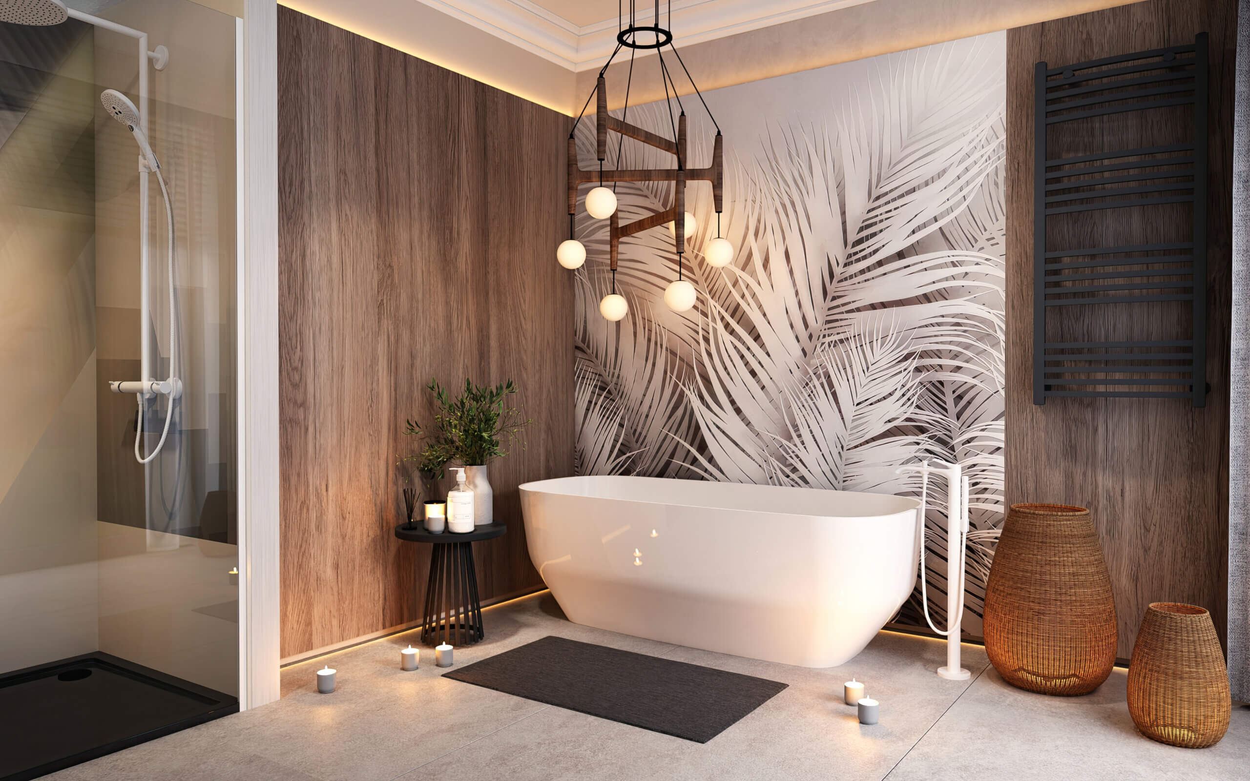 Violet szabadon álló műmárvány kád