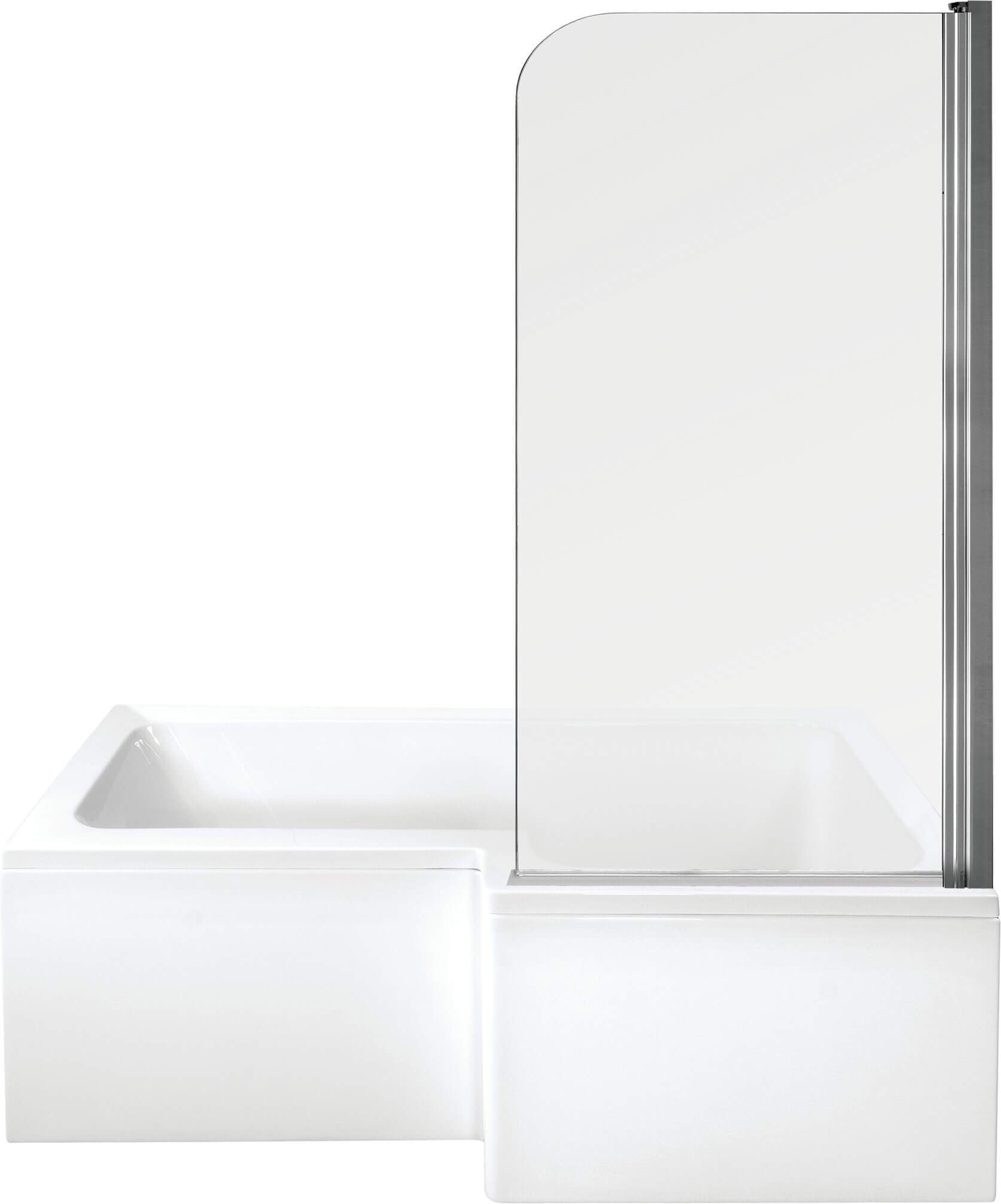 linea-aszimmetrikus-kad-kadparavannal - Easy75 kádparaván