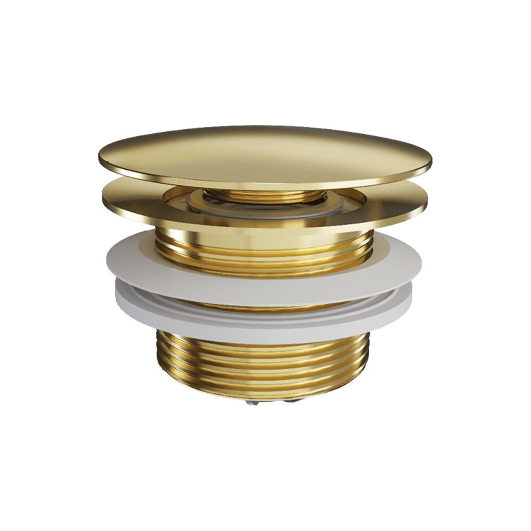 M-Acryl Prestige kád kiegészítő, színes lefolyó, fényes arany lefolyó, kádlefolyó